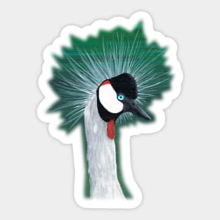 Crowned crane Sticker